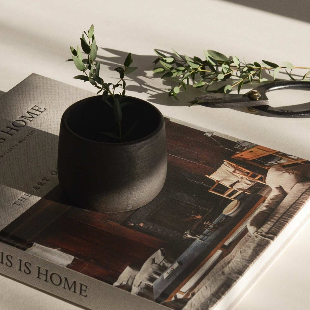 
                      
                        CEDAR AND MYRRH Versatile Black Clay Ceramic Incense & Smudge Cup - lily & onyx
                      
                    
