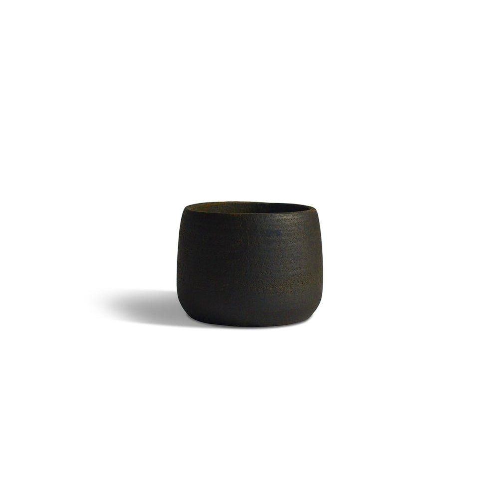 CEDAR AND MYRRH Versatile Black Clay Ceramic Incense & Smudge Cup - lily & onyx