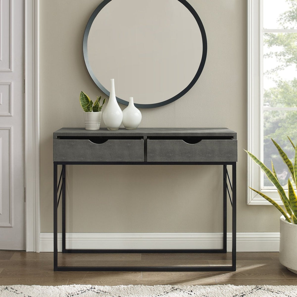 
                      
                        Walker Edison Vetti Faux Shagreen Entry Table - lily & onyx
                      
                    