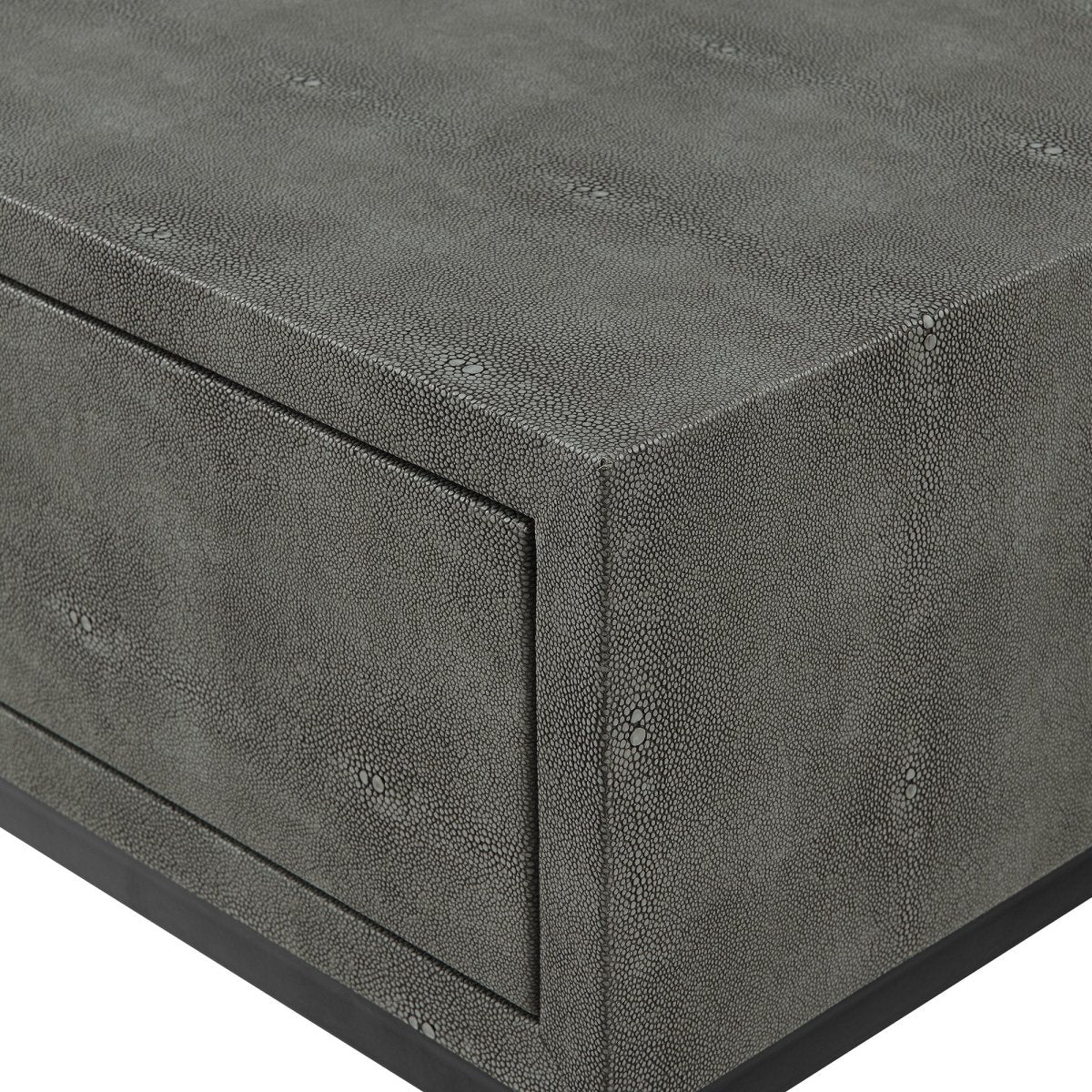 Walker Edison Vetti Faux Shagreen Entry Table - lily & onyx