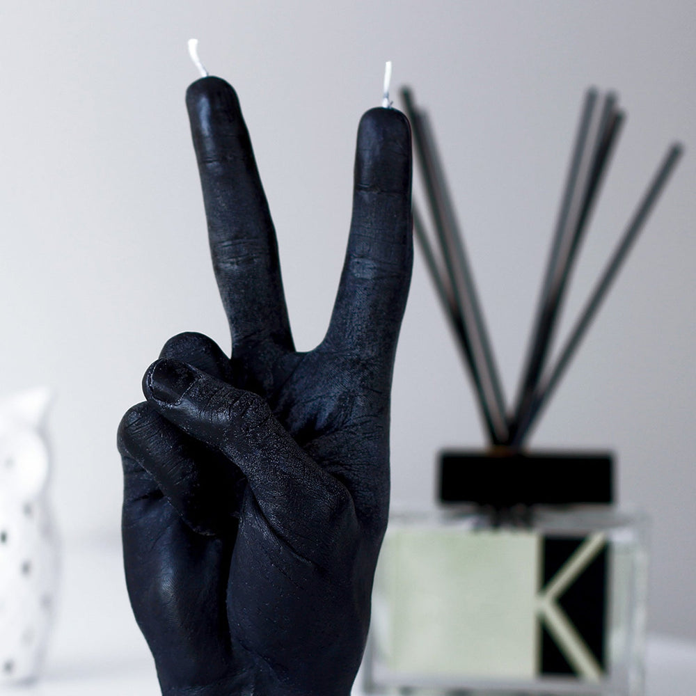 
                      
                        CandleHand "Peace" Candle - Black
                      
                    