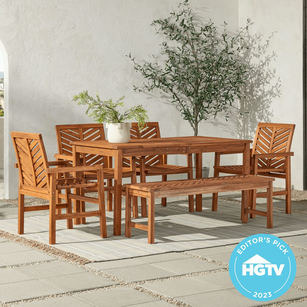 
                      
                        Walker Edison Vincent 6-Piece Outdoor Patio Dining Set - lily & onyx
                      
                    