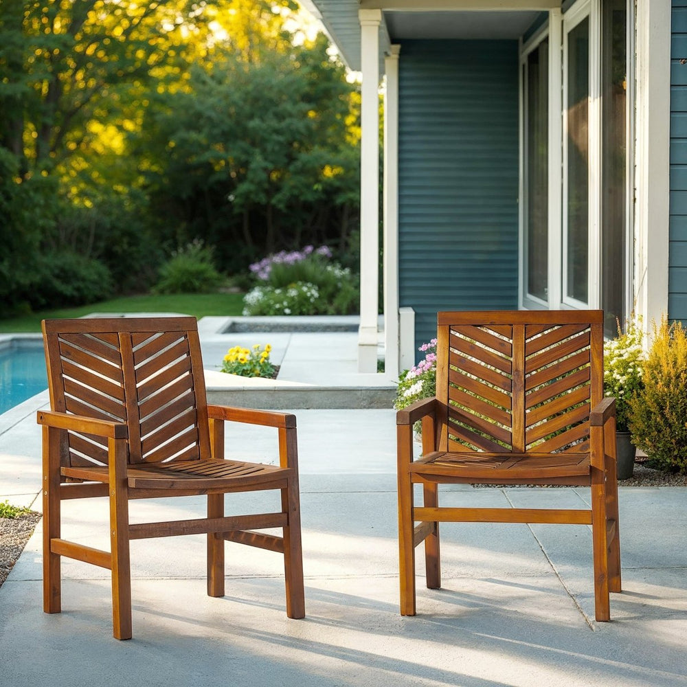 
                      
                        Walker Edison Vincent Patio Wood Chairs, Set of 2 - lily & onyx
                      
                    