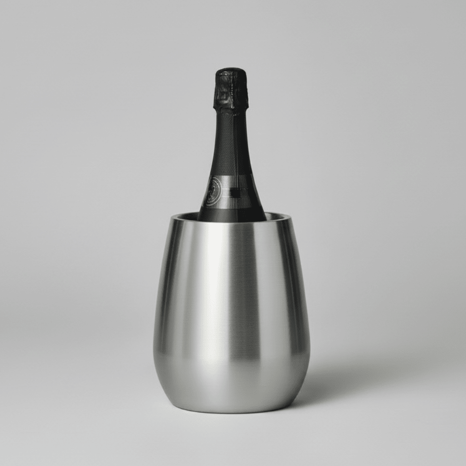 Viski Double-Walled Stainless Steel Wine Bottle Chiller