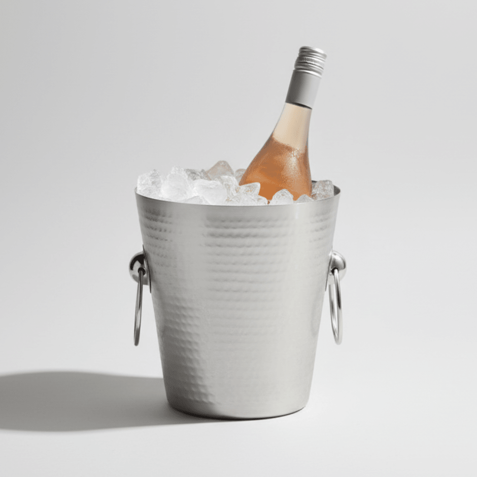 Viski Irving Hammered Stainless Steel Ice Bucket
