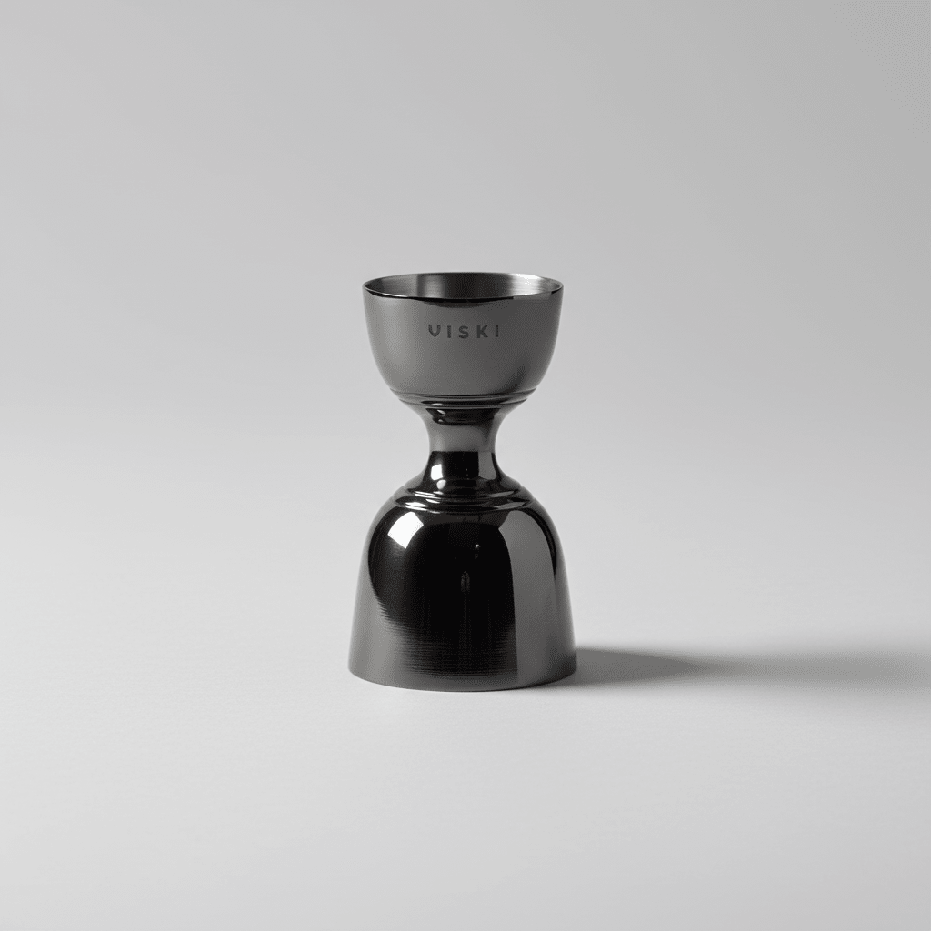 Viski Warren Gunmetal Stainless Steel Canterbury Jigger