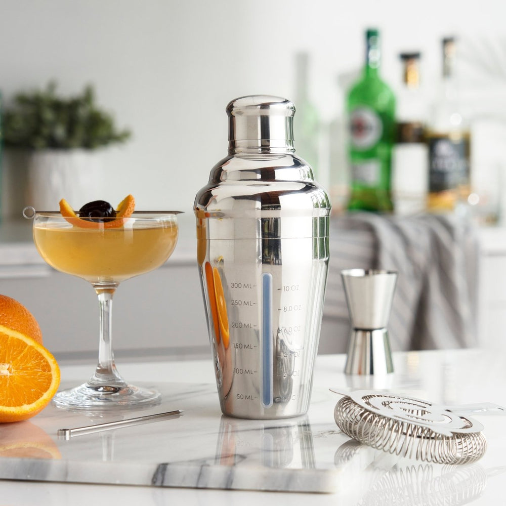 True Vista Measured Stainless Steel Cocktail Shaker - lily & onyx