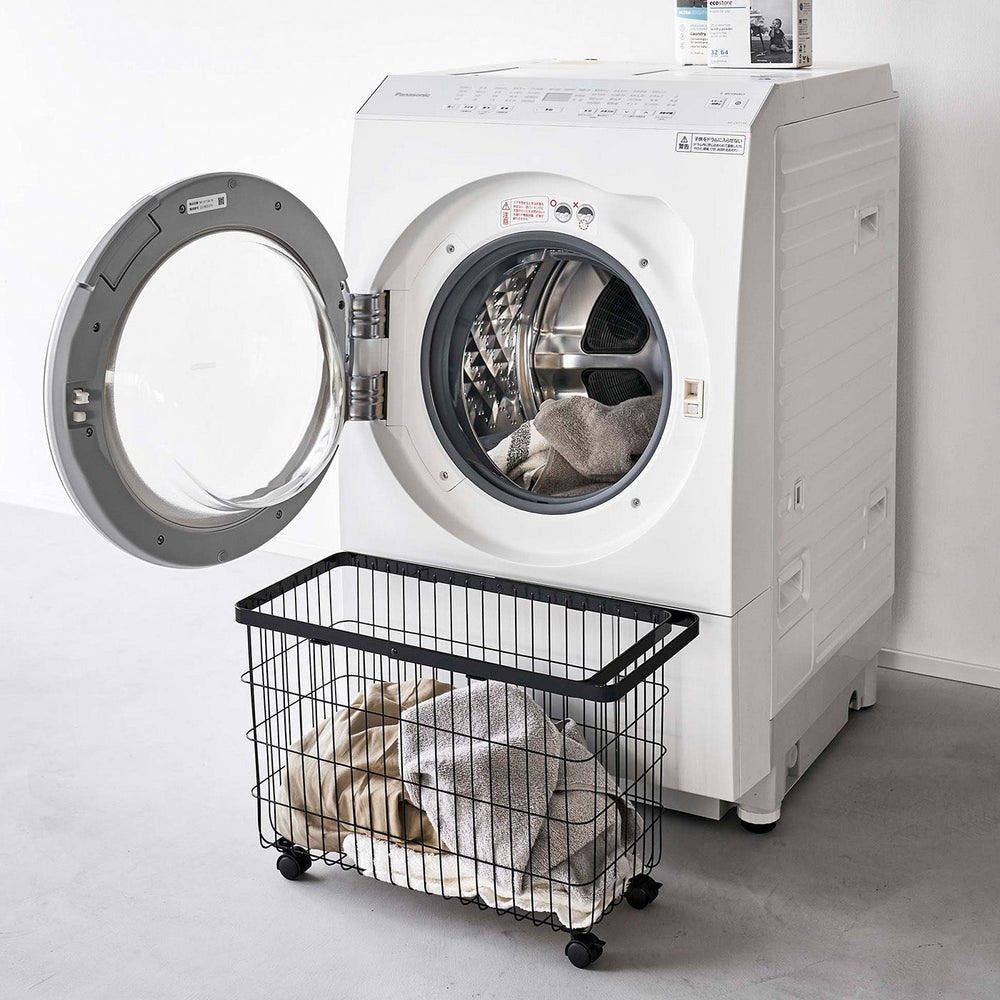 
                      
                        Rolling Wire Laundry Basket, 14.8" H
                      
                    