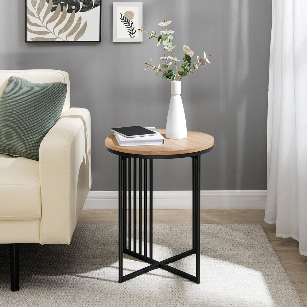 
                      
                        Walker Edison Vulcan Minimalist Metal Slatted Side Table - lily & onyx
                      
                    