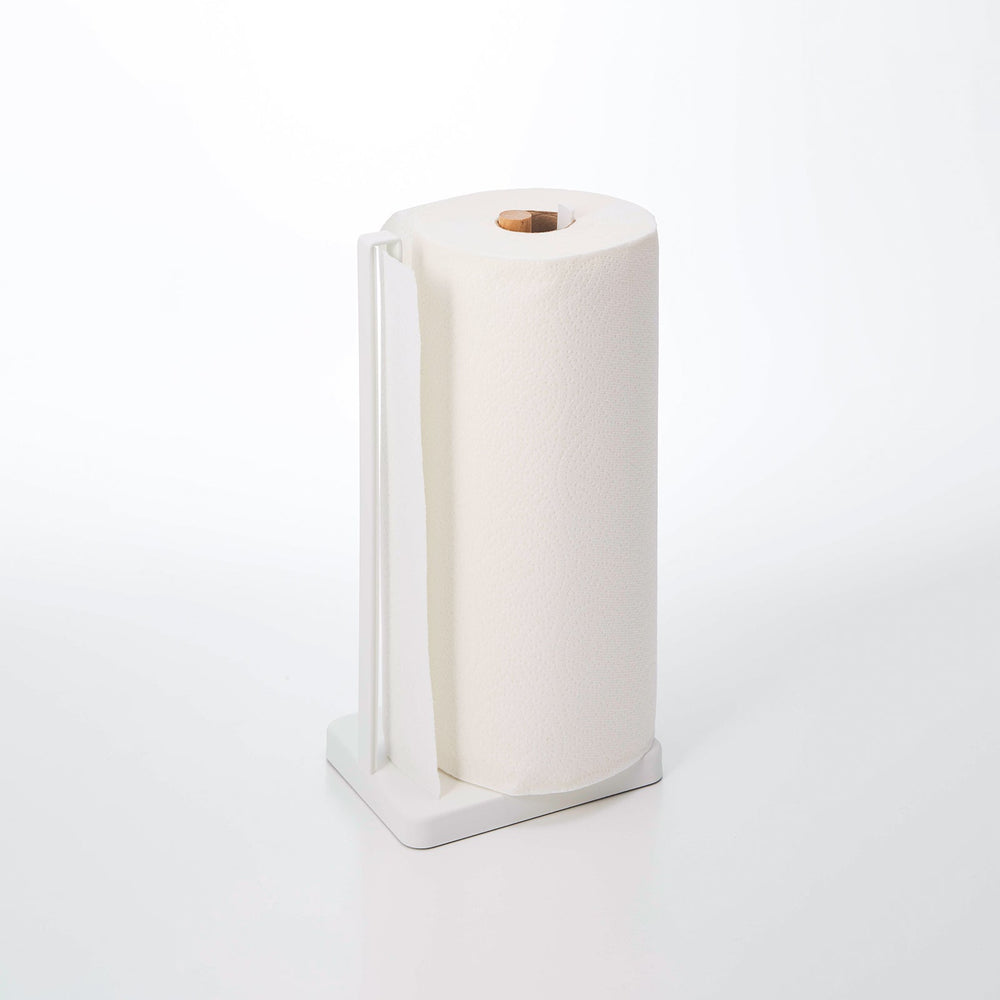 Paper Towel Holder - Steel + Wood