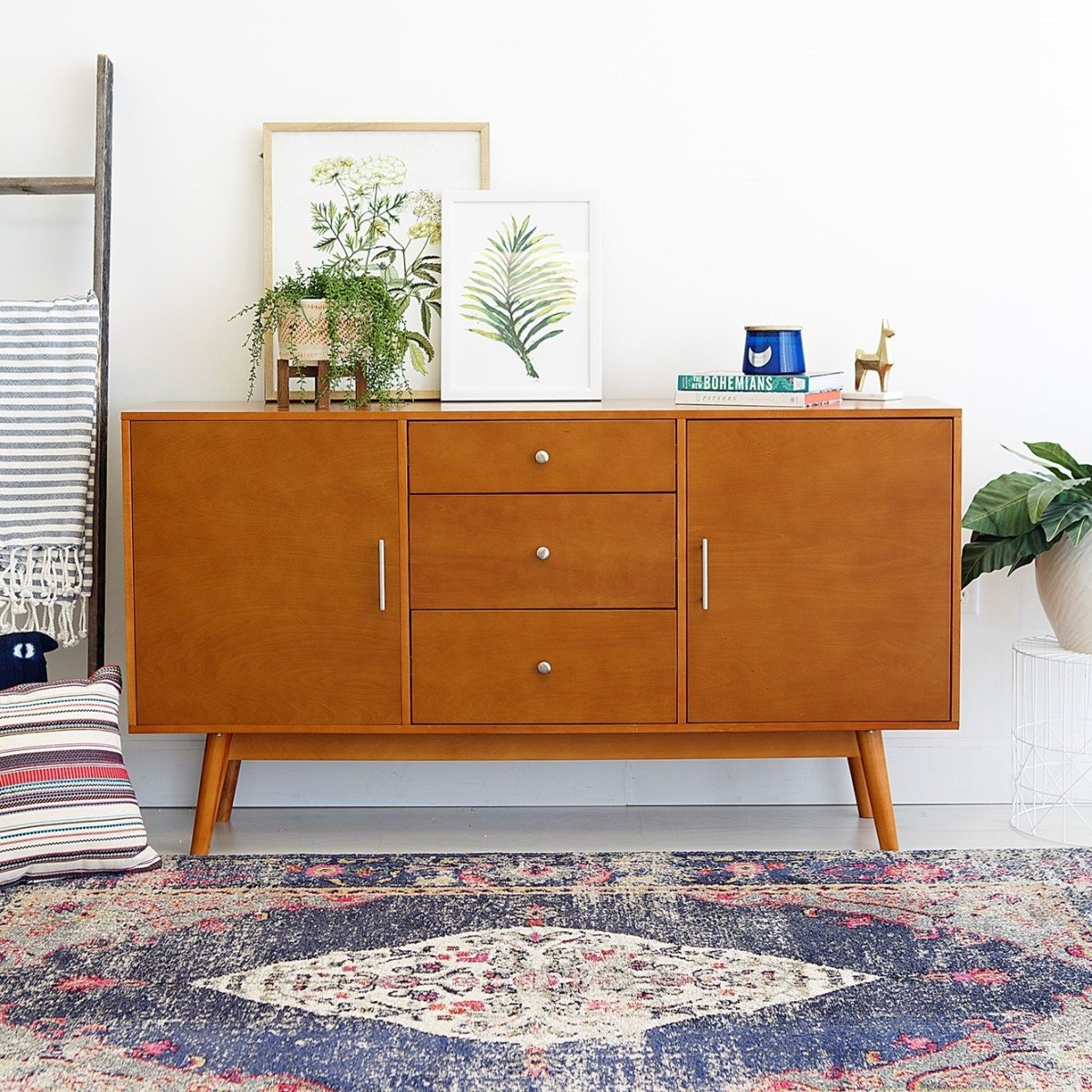 Walker Edison 60" Mid - Century TV Stand