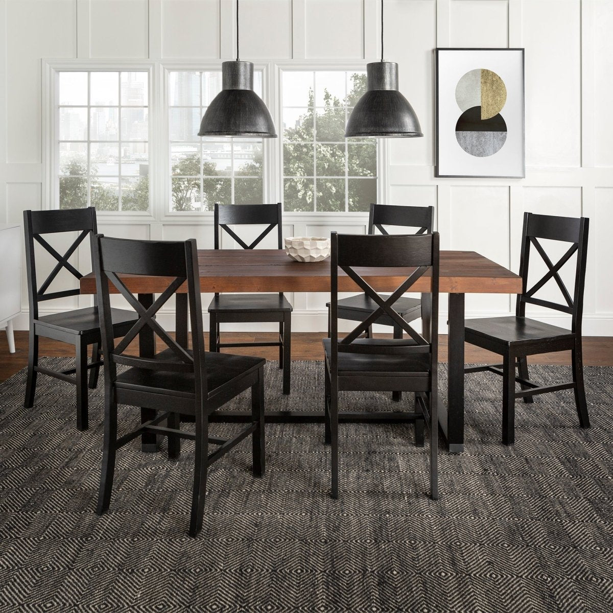 Walker Edison 7 - Piece Meridian Dining Set