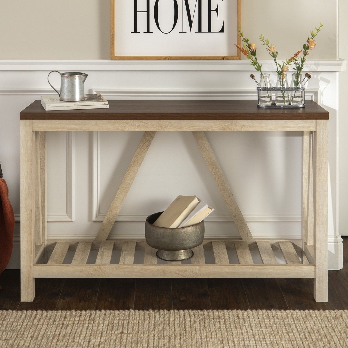 Walker Edison A - Frame Rustic Entry Table