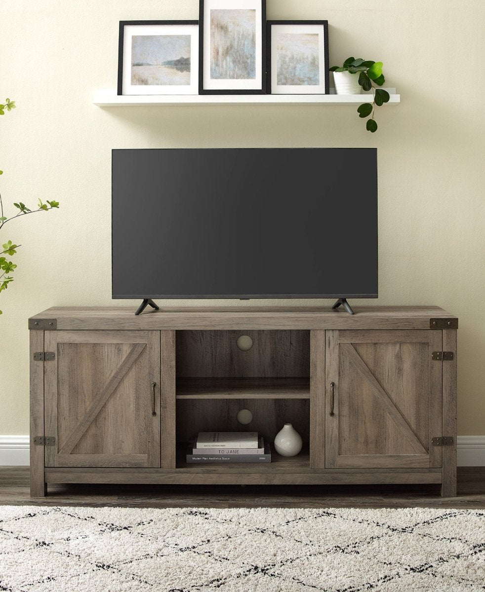 Walker Edison Barn Door TV Stand