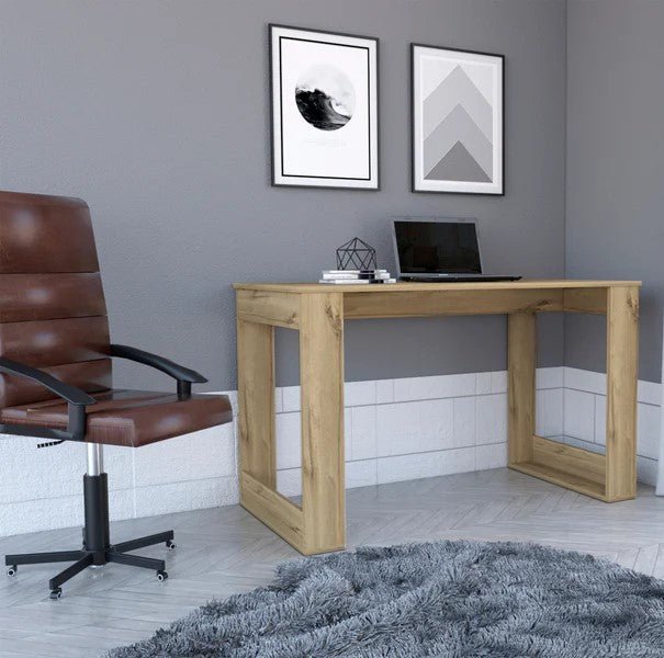 Walker Edison Curved Wood Aurora Writing Computer Desk