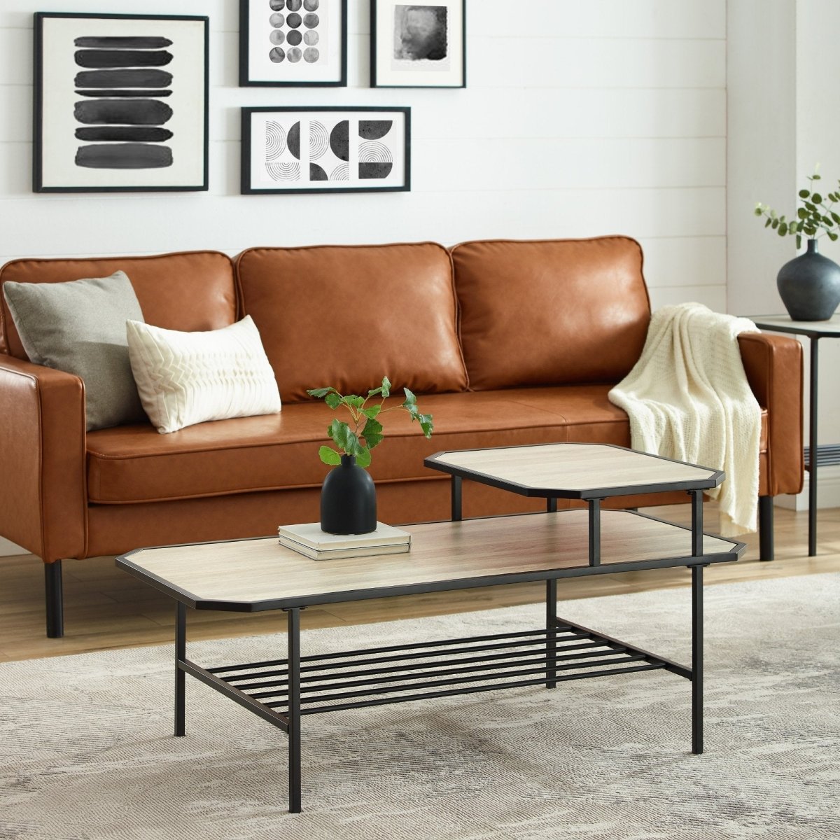 Walker Edison Dorothy Tiered Coffee Table