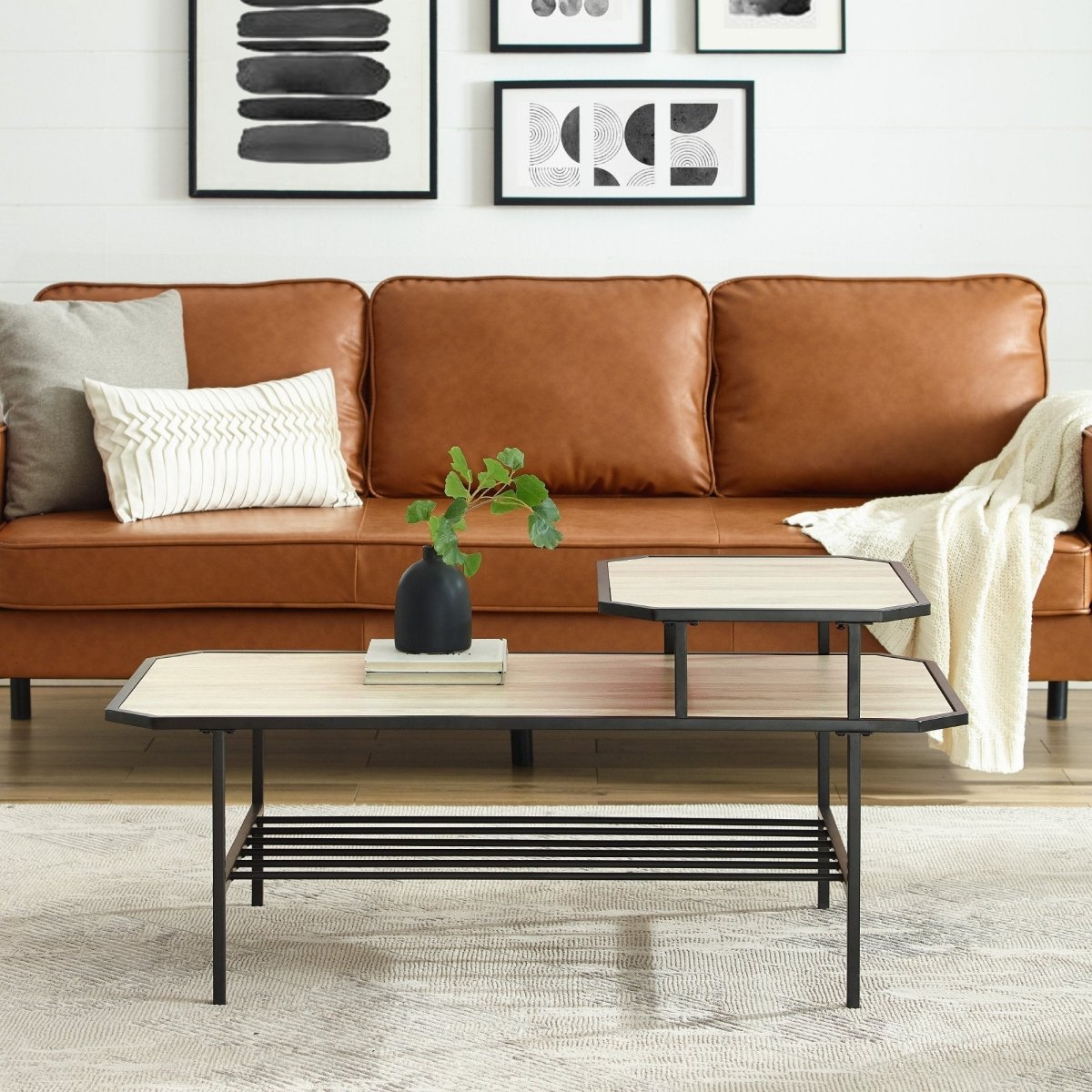 Walker Edison Dorothy Tiered Coffee Table