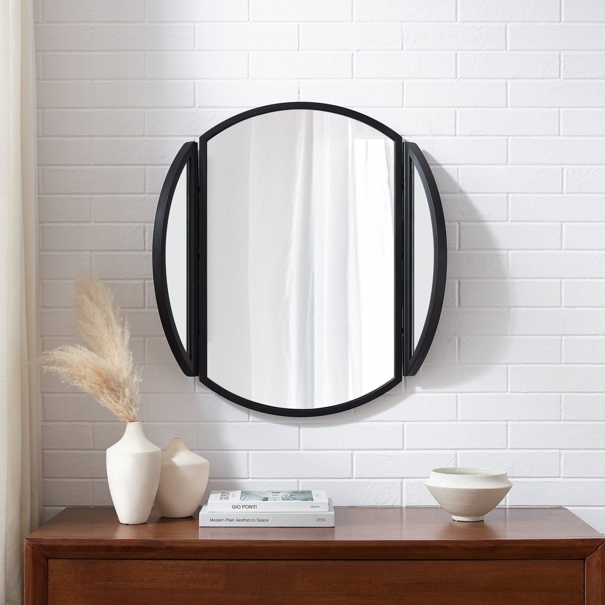 Walker Edison Dottie Round Wall Mirror