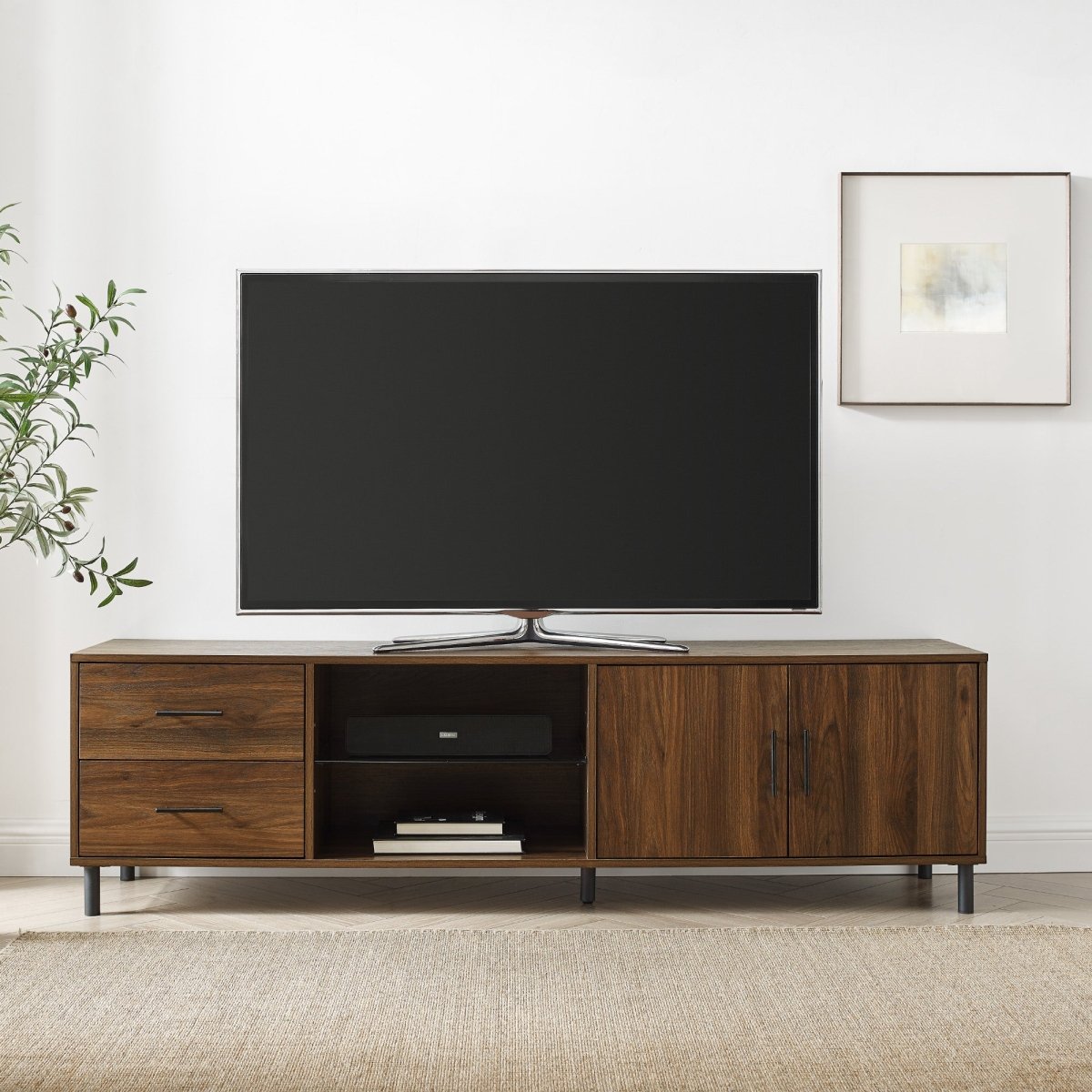 Walker Edison Draper Low Profile TV Stand