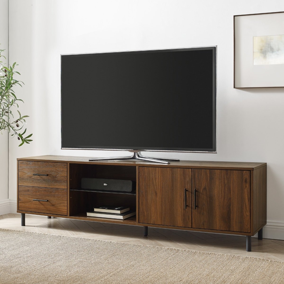 Walker Edison Draper Low Profile TV Stand