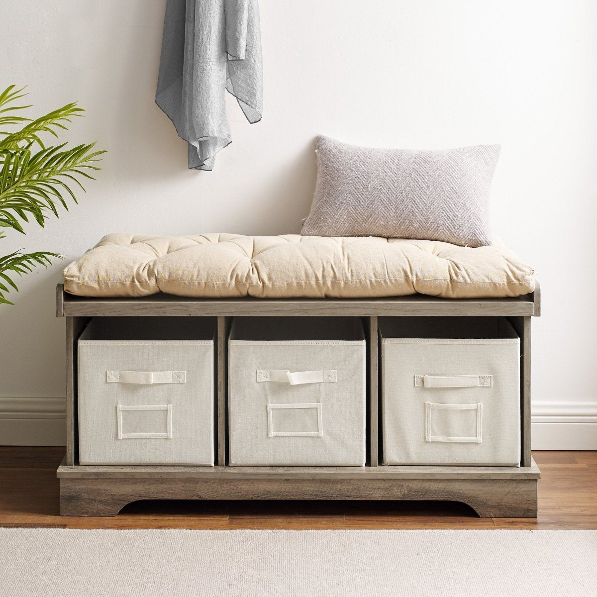 Walker Edison Essential Storage Bench