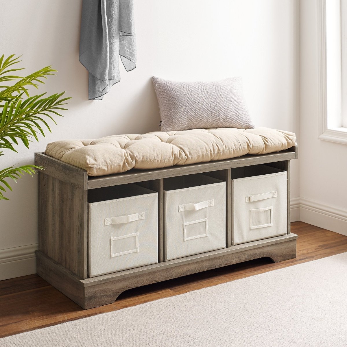 Walker Edison Essential Storage Bench