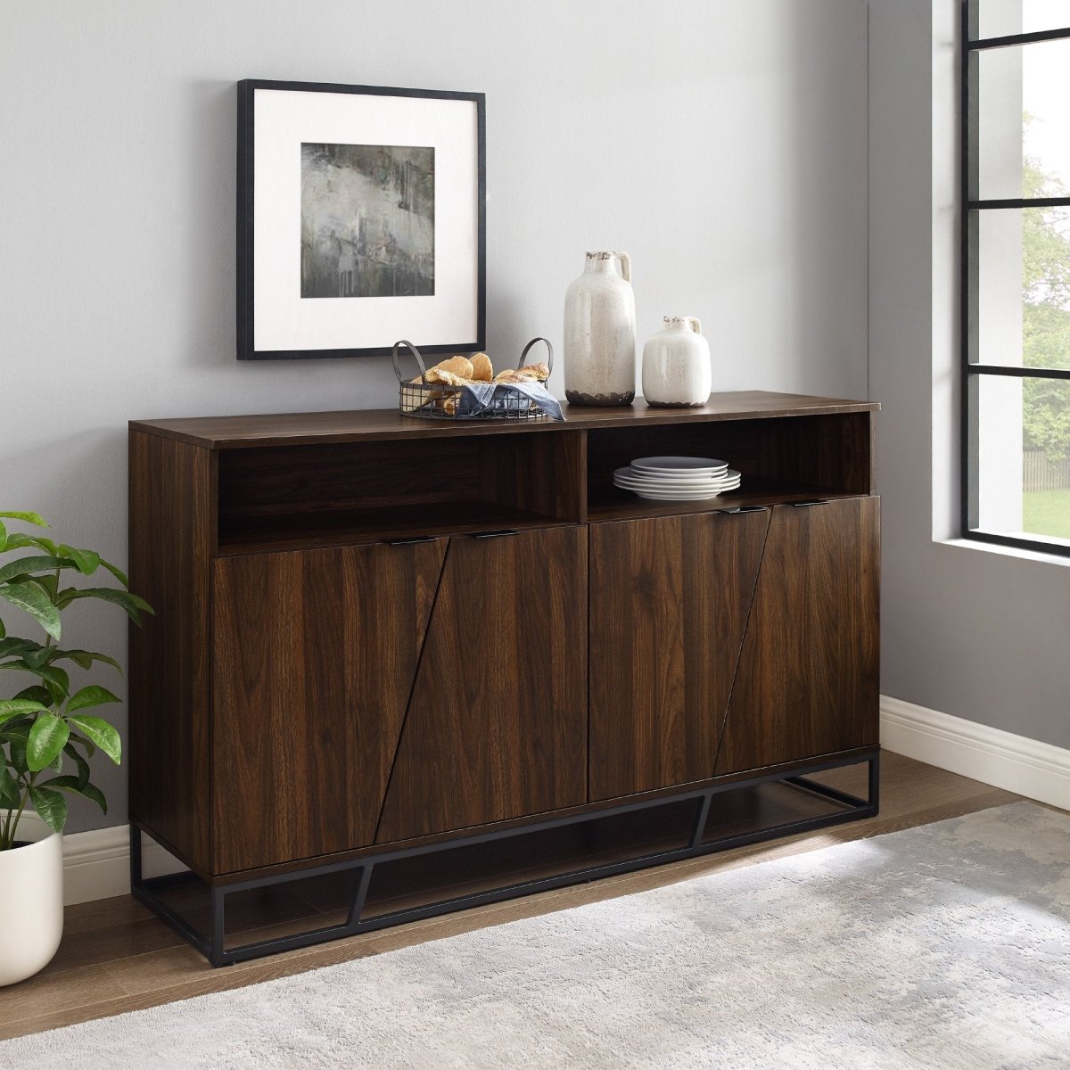 Walker Edison Ian Angled Door Sideboard