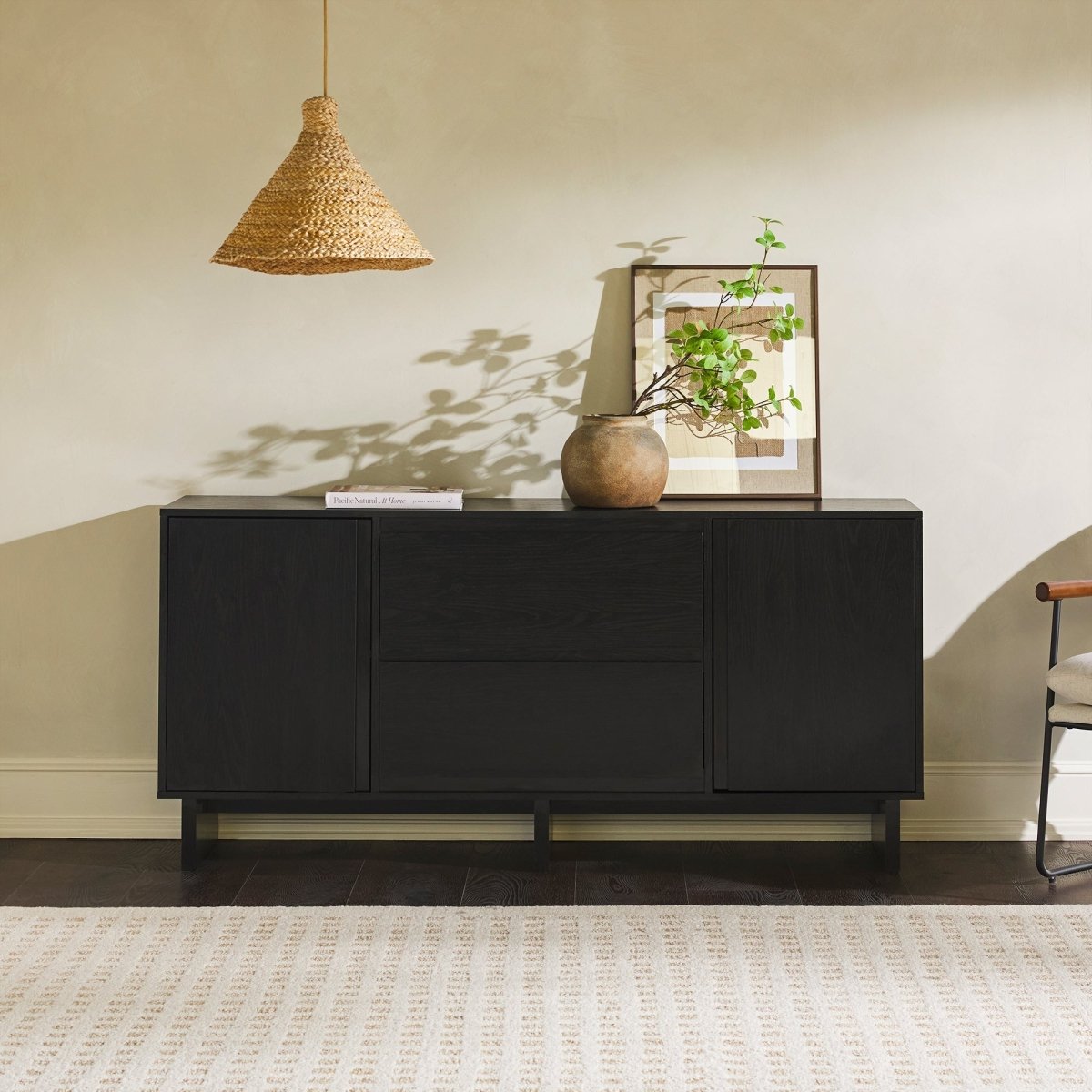 Walker Edison Maja 63" Minimalist Scandi Sideboard
