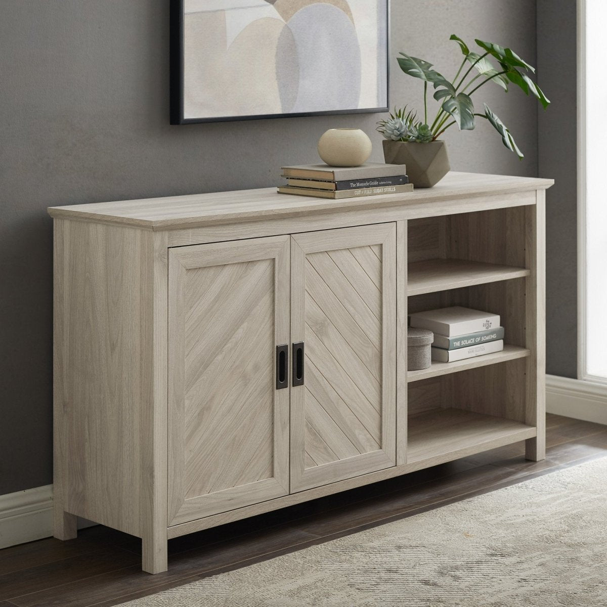 Walker Edison Mila Angled Groove Sideboard