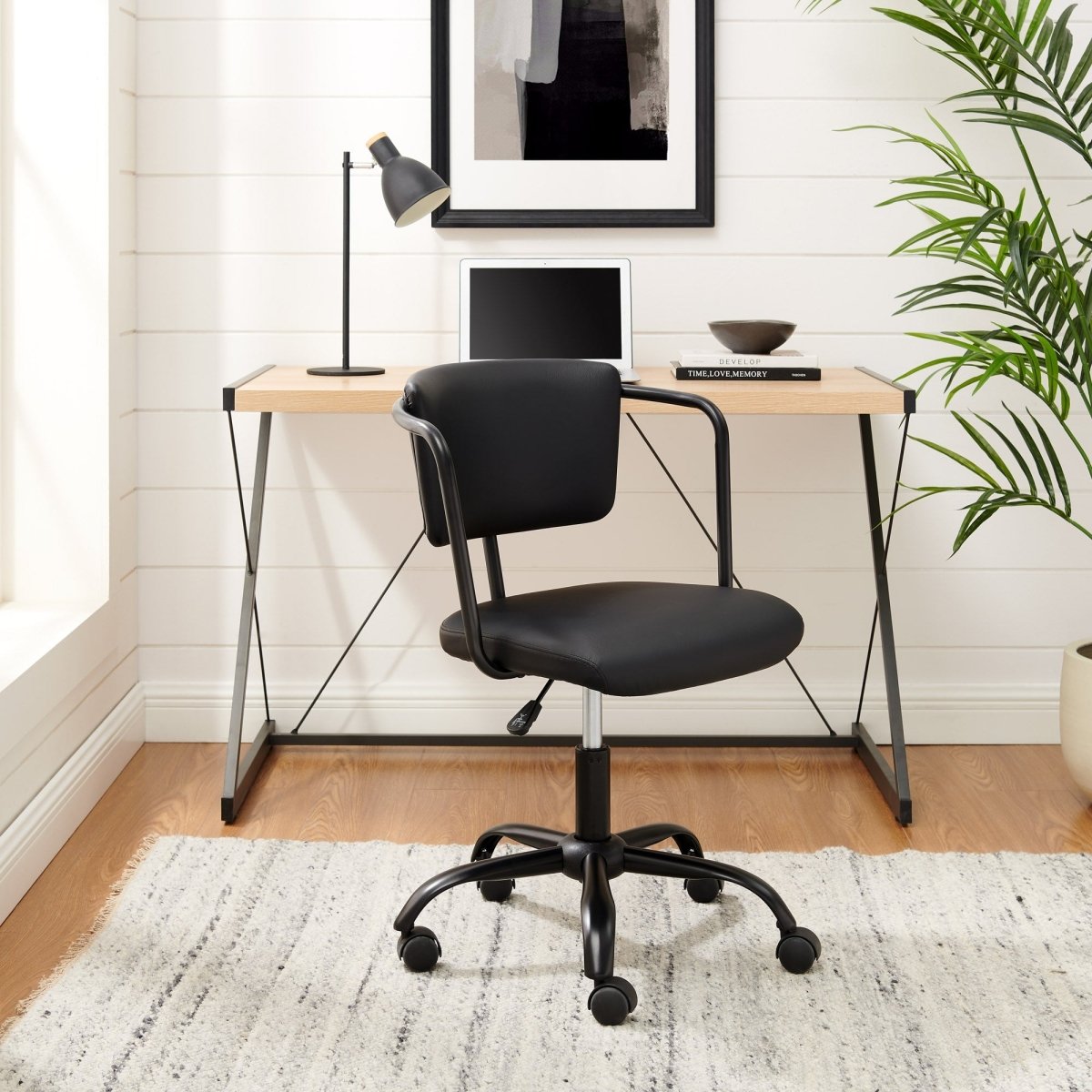 Walker Edison Modern Office Chair with Arms