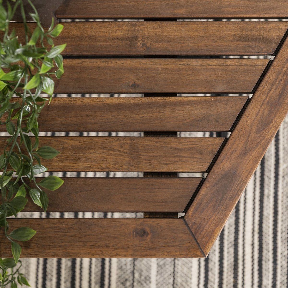 Walker Edison Pearson Modern Outdoor Hexagon Coffee Table