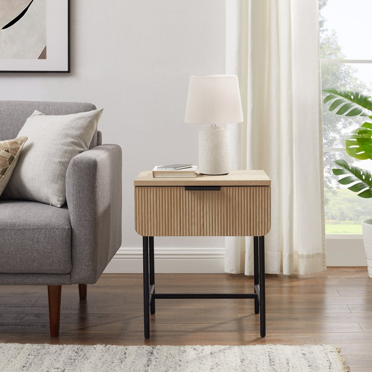 Walker Edison Reema Scandinavian Side Table