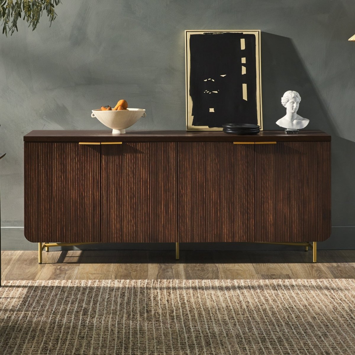 Walker Edison Reema Scandinavian Sideboard