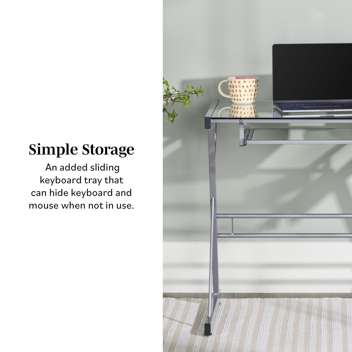 Walker Edison Solo Modern Computer Desk