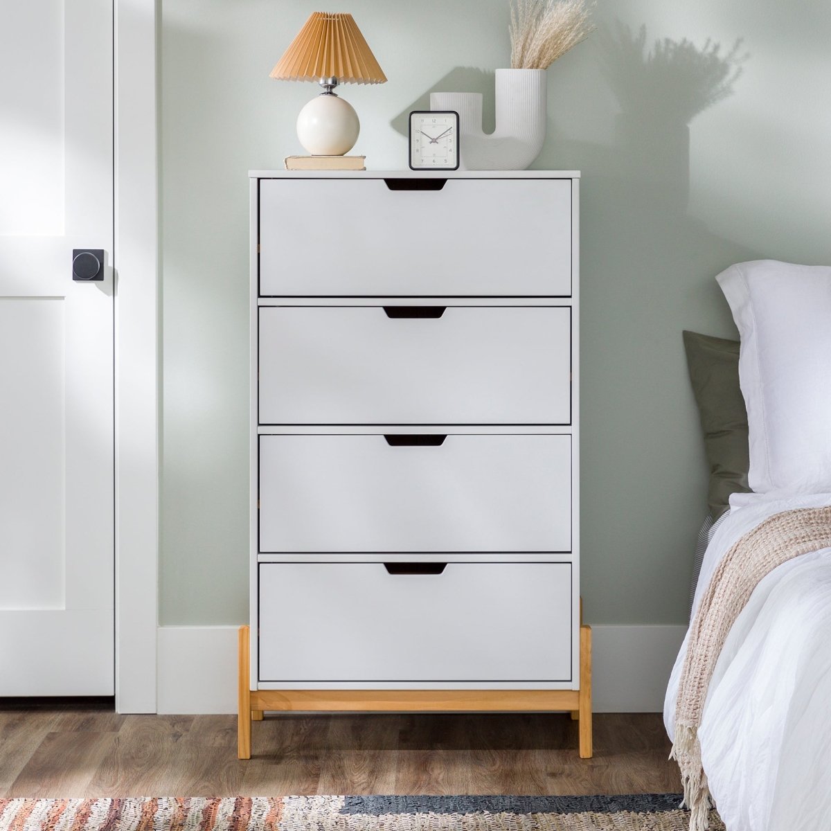 Walker Edison Tanner 4 Drawer Scandi - Minimalist Chest