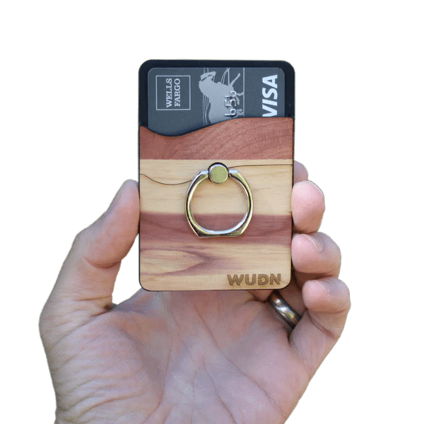 
                      
                        WUDN Wallet RNGR - Wooden Phone Wallet & Ring Phone Holder - lily & onyx
                      
                    