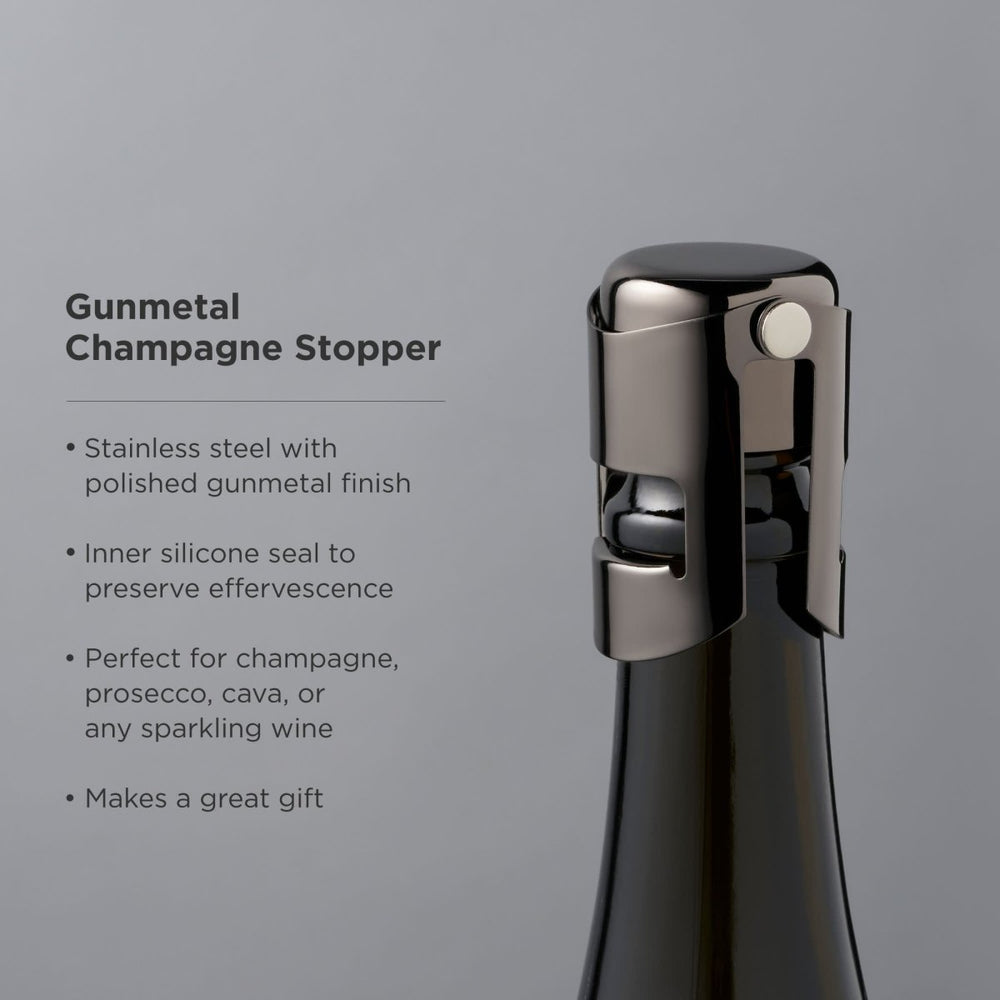 
                      
                        Viski Warren Champagne Stopper, Gunmetal - lily & onyx
                      
                    