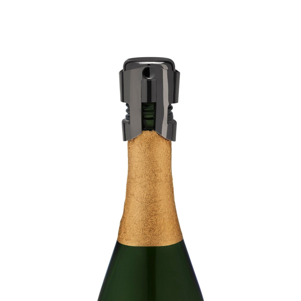 Viski Warren Champagne Stopper, Gunmetal - lily & onyx