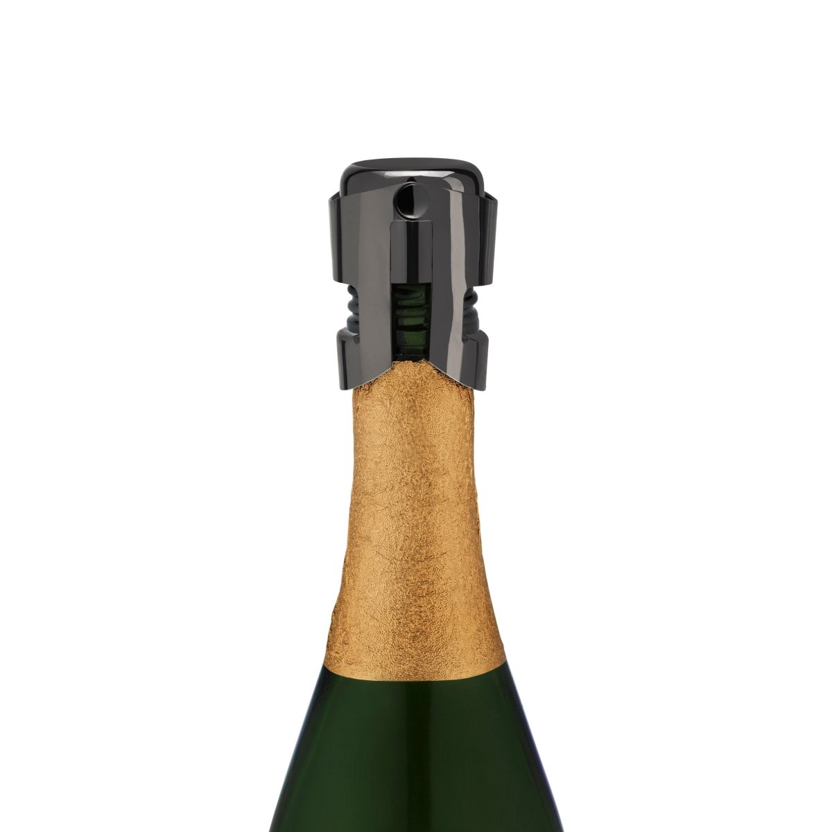 Viski Warren Champagne Stopper, Gunmetal - lily & onyx