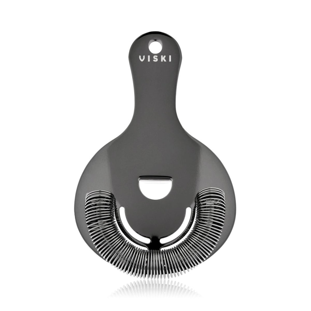 Viski Warren Hawthorne Strainer, Gunmetal - lily & onyx