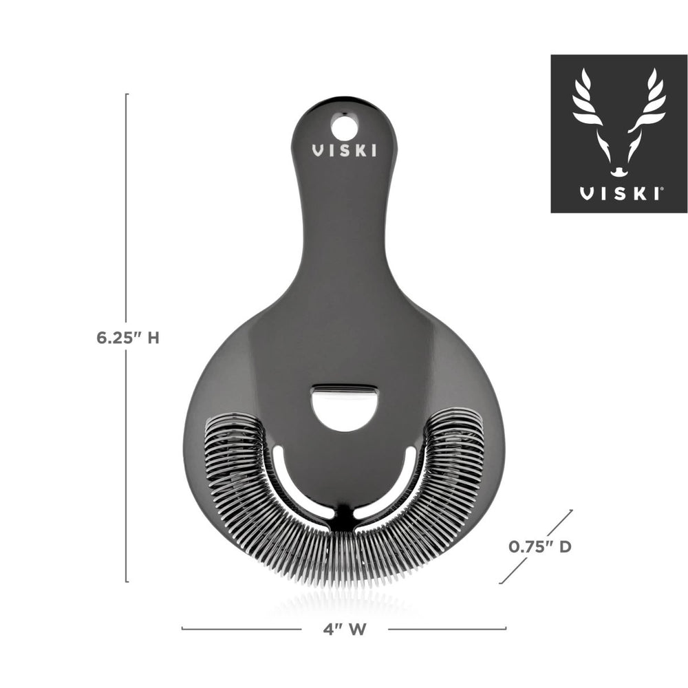 
                      
                        Viski Warren Hawthorne Strainer, Gunmetal - lily & onyx
                      
                    