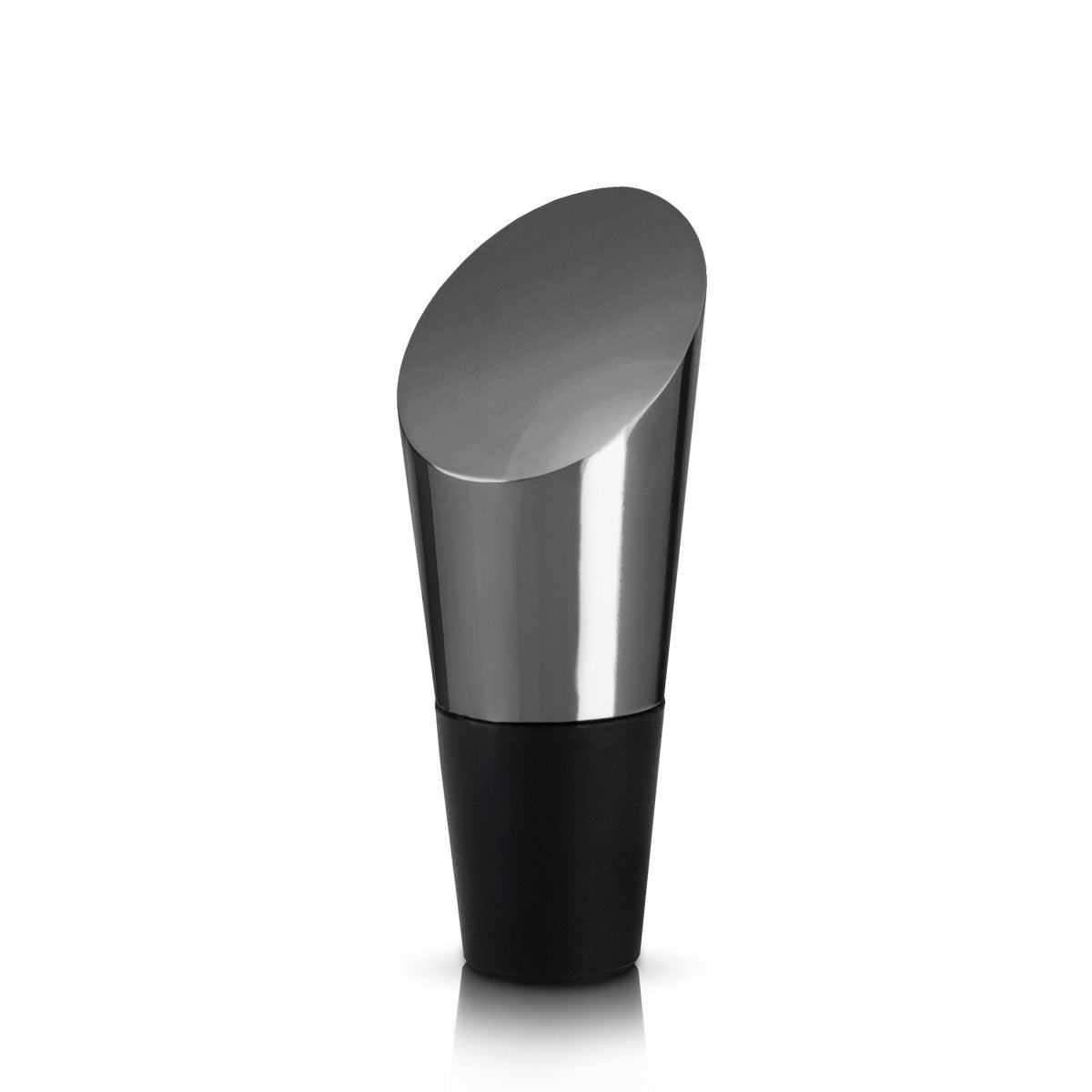 Viski Warren Heavyweight Bottle Stopper, Gunmetal - lily & onyx