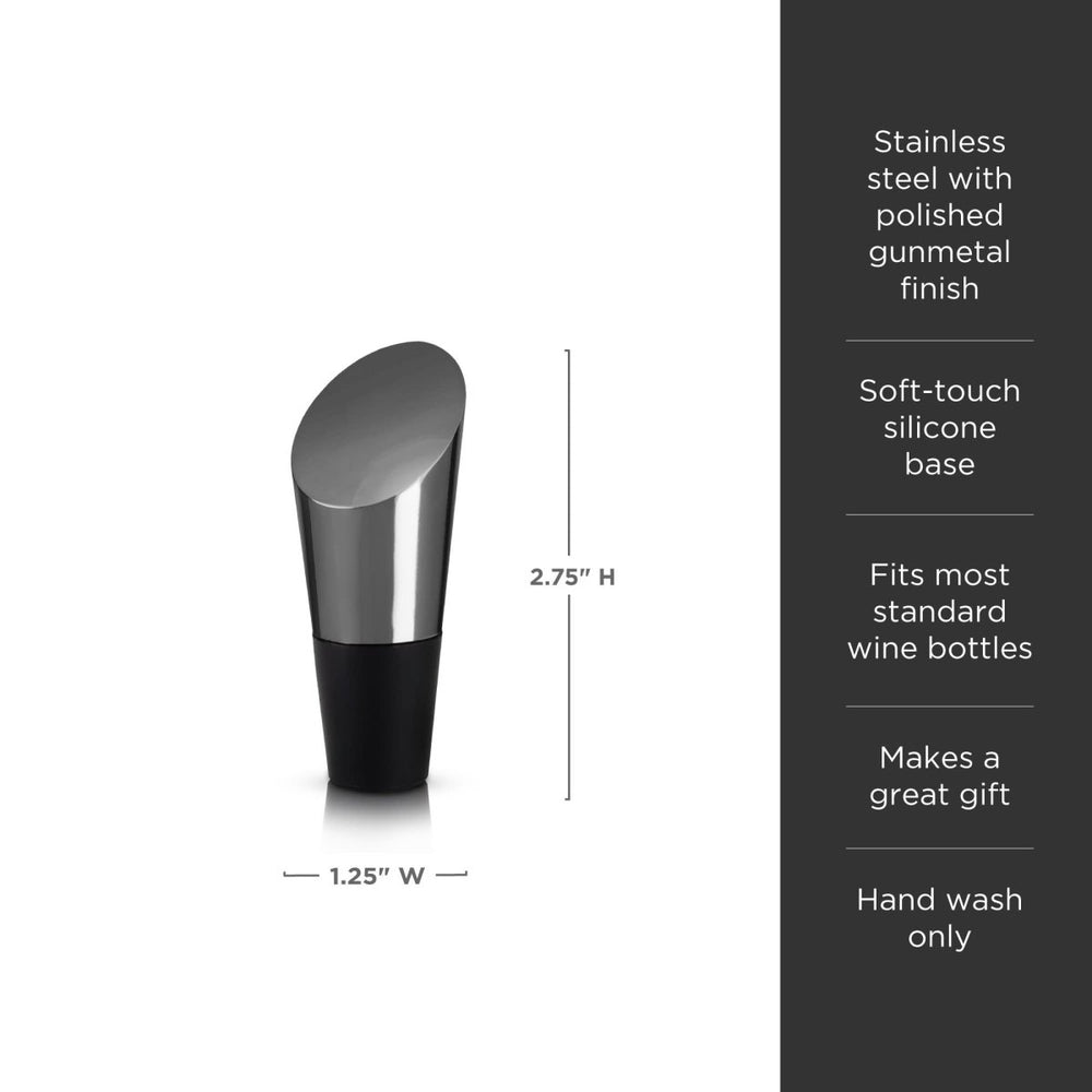 
                      
                        Viski Warren Heavyweight Bottle Stopper, Gunmetal - lily & onyx
                      
                    