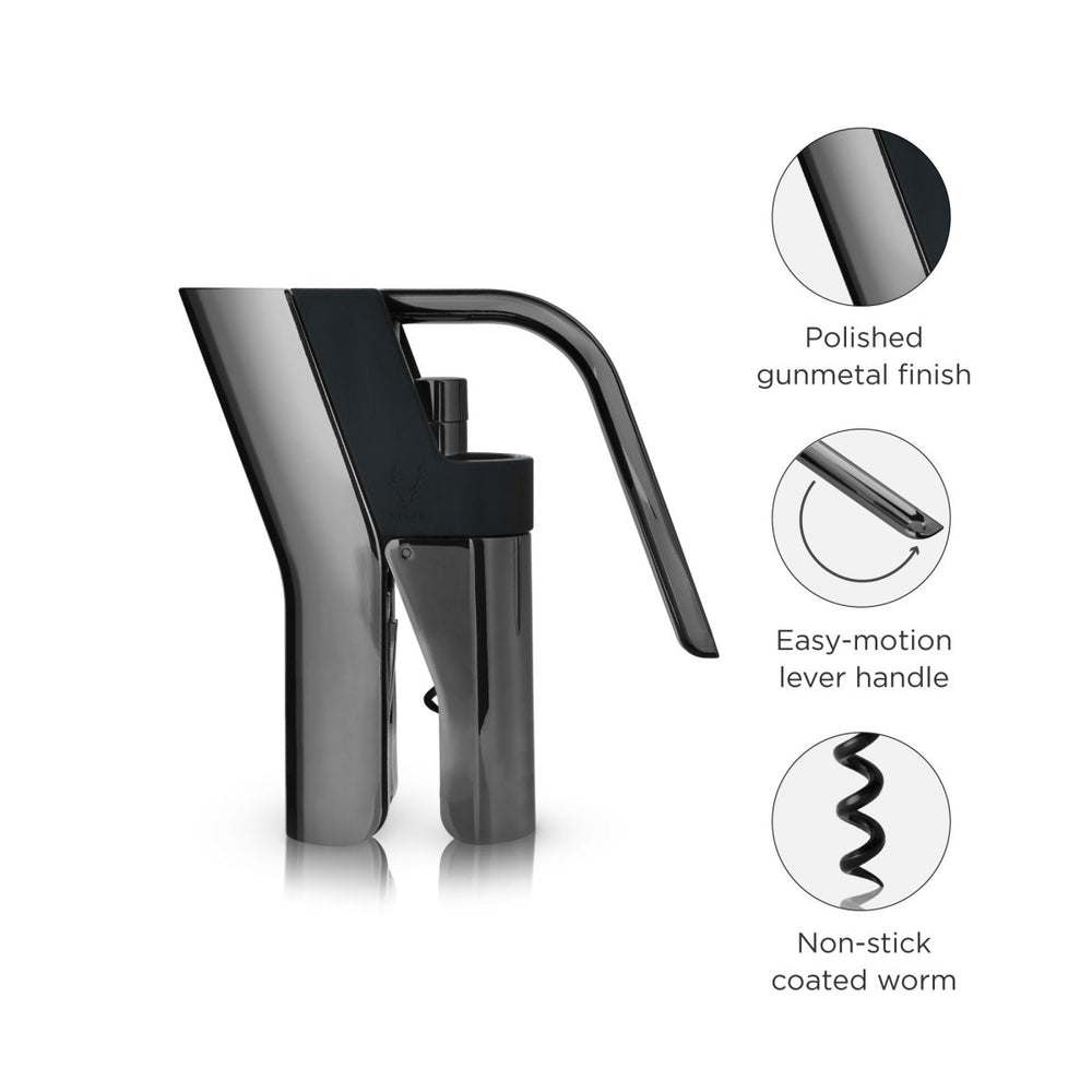 
                      
                        Viski Warren Heavyweight Lever Corkscrew, Gunmetal - lily & onyx
                      
                    