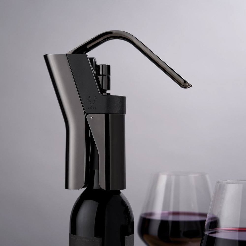 Viski Warren Heavyweight Lever Corkscrew, Gunmetal - lily & onyx