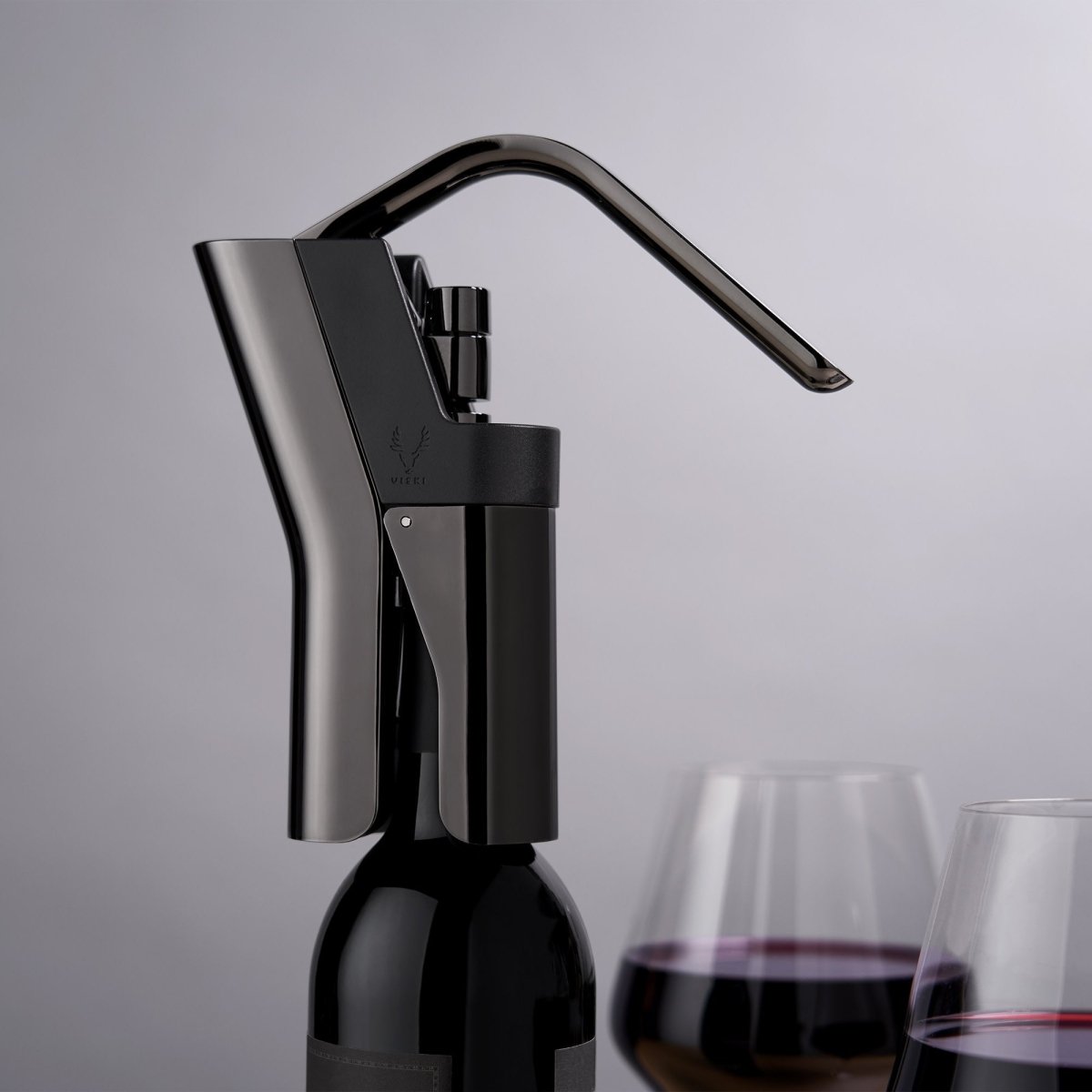 Viski Warren Heavyweight Lever Corkscrew, Gunmetal - lily & onyx