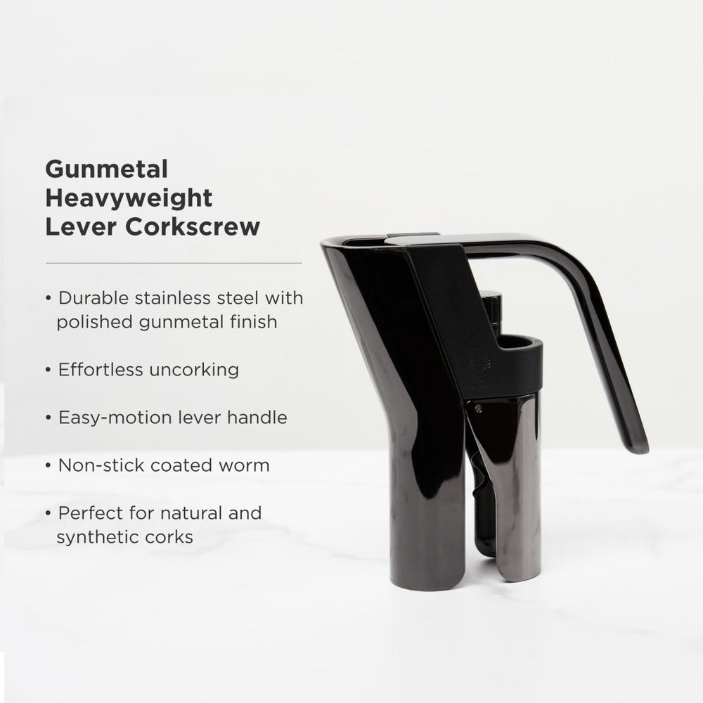 
                      
                        Viski Warren Heavyweight Lever Corkscrew, Gunmetal - lily & onyx
                      
                    