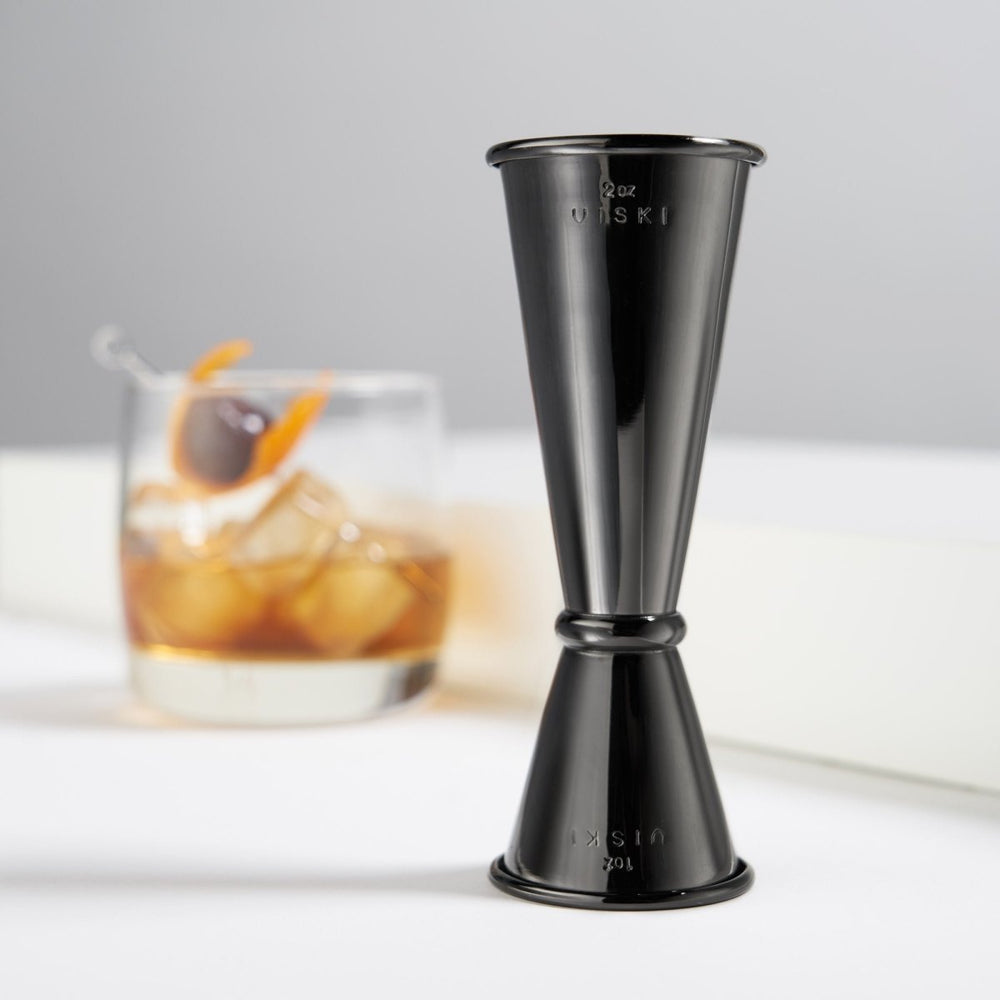 Viski Warren Large Japanese - Style Jigger, Gunmetal - lily & onyx