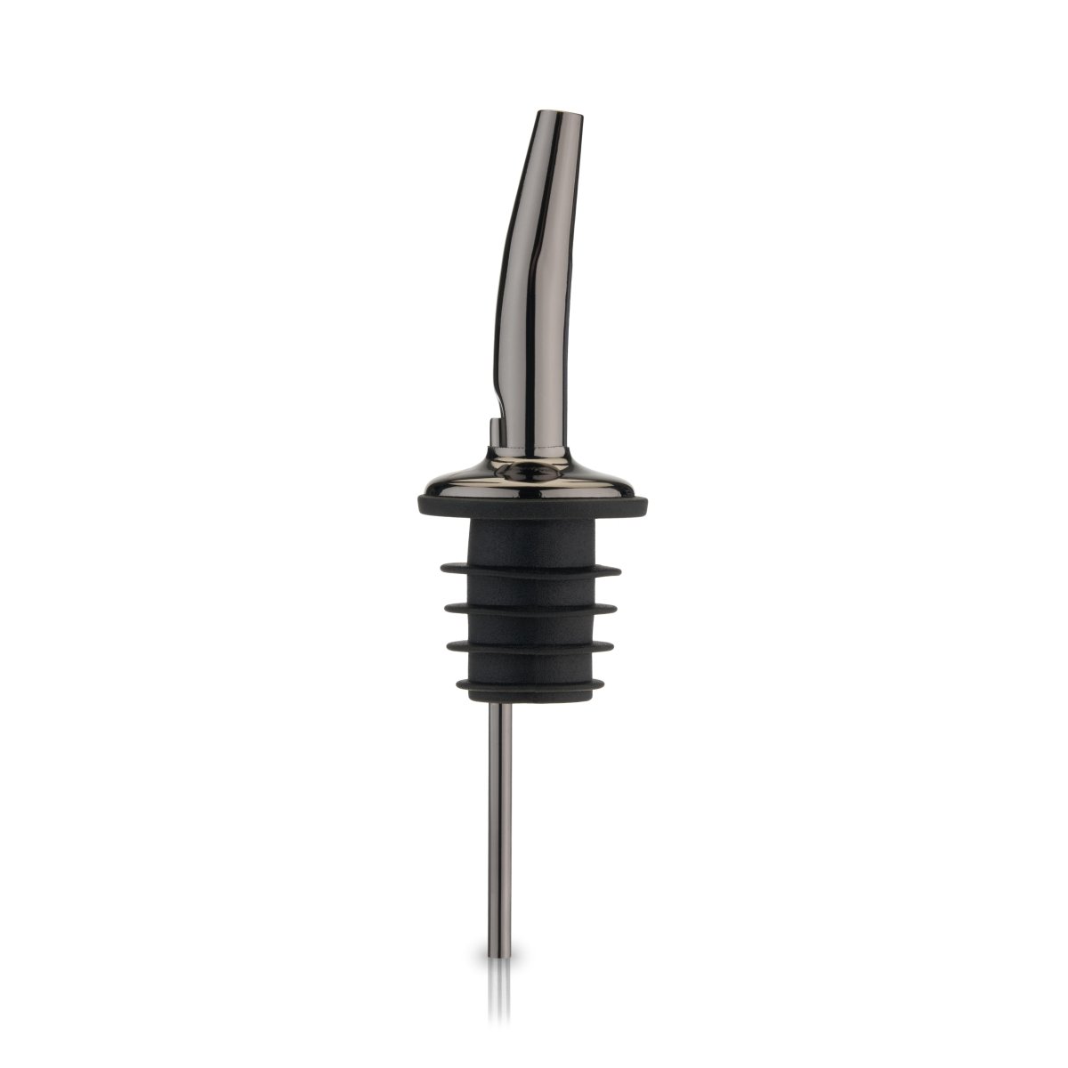 Viski Warren Stainless Steel Liquor Pourer, Gunmetal - lily & onyx