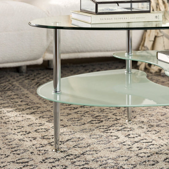 Walker Edison Wave 38" Coffee Table - lily & onyx